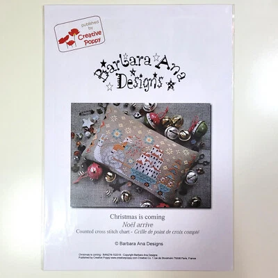Cross Stitch Pattern Chart - Barbara Ana Designs Christmas is Coming Snail - Image 1 of 2