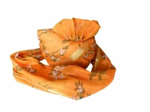 Men Hat Top Safa Indian Banarasi Silk Groom Pagri Sherwani Pag Floral Print - Picture 1 of 7