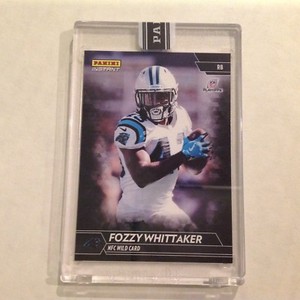 Fozzy Whittaker #257 Panthers / Texas 1/1 Made 2017 Panini Instant Black NFL
