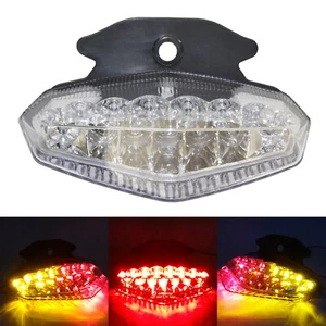 Clear LED Integrated Taillight Turn Signal For DUCATI Hypermotard 760 1100 S EVO - Picture 1 of 8