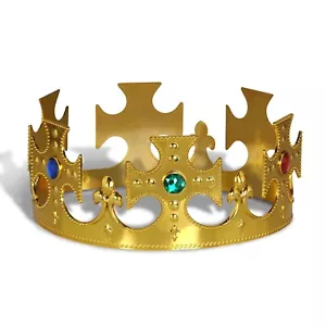Plastic Jeweled King's Crown - Picture 1 of 3