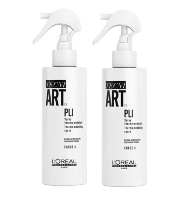 L'Oreal Tecni Art Pli Thermal modelling spray 190ml Pack of 2 - Image 1 of 2