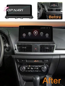 For Mazda 3 2014-2019 Car Stereo Radio Player GPS Android BT Touch Screen 6+128 - Picture 1 of 12