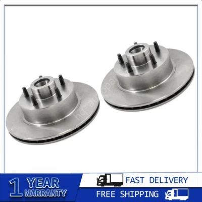 Front Disc Brake Rotors And Hub Assembly 2PCS For Ford Maverick 1975 - Image 1 of 3