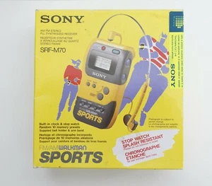 SONY SPORTS RADIO SRF-M70 - WALKMAN FM/AM Digital Tuning - Brand New! - Picture 1 of 10
