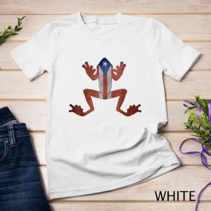 Puerto Rico Flagge Coqui Frosch T-Shirt Rican Se Levanta Boricua Unisex T-Shirt - Bild 1 von 15