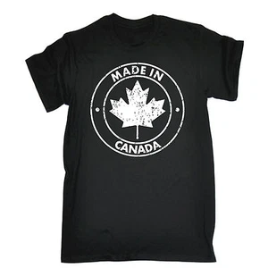 Made In Canada T-SHIRT Retro Country Nationality Born Canadian Gift Birthday - Picture 1 of 9