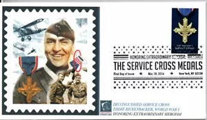#5065 DISTINGUISHED SERVCIE CROSS WWI EDDIE RICKENBACKER, CHRIS CALLE DESIGN - Picture 1 of 1