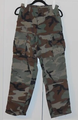 MEN'S PROPPER INTERNATIONAL GREEN CAMO HOT WEATHER MILITARY TROUSERS - XSMALL - Image 1 of 2