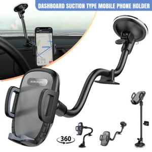 360 Car Universal Mobile Phone Holder Black Dashboard Suction Mount Windscreen - Picture 1 of 10