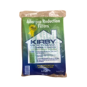 Genuine Kirby HEPA Filter Vacuum Bags 6-Pack - Allergen Reduction #204811 - Picture 1 of 6