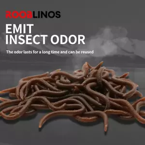 50pcs 7cm/9cm Lifelike Red Earthworm Worm Fishing Soft Lure bait - Picture 1 of 5