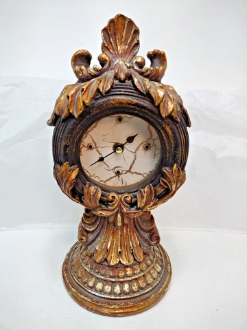 Art Nouveau Design Mantle Clock  Quartz Movement 11 inch Tall Battery GC Tested Cover