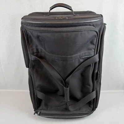 Briggs & Riley Baseline Black 28" Upright Rolling Split Duffle Bag Luggage - Image 1 of 4