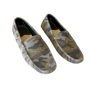 New Robert Graham Phase suede camo driving loafers green size 10 - Picture 1 of 12