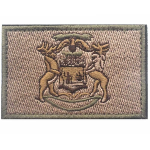 USA Michigan Flag MI STATE FLAG U.S. ARMY EMBROIDERED TACTICAL PATCH -03 - Picture 1 of 1