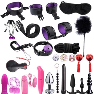 BDSM Sex Bondage Set Adult Sexual Games Handcuff Restraint Sex Toys for Couple - Picture 1 of 15