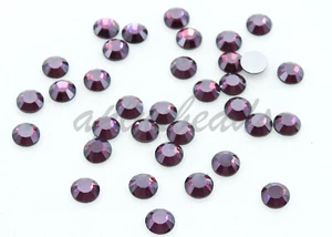 36pc Swarovski Crystal Flatback Rhinestone 6.5mm AB & Satin Coating Pick Colors  - Picture 1 of 25