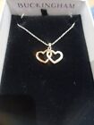 Buckingham Jewellery Linked Hearts  Necklace