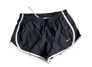Nike Shorts Bottoms Women's Size Small S Black White Athletic (Tempo) DRI-FIT #2 - Picture 1 of 16