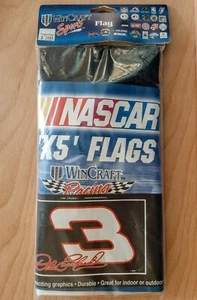 Nuevo Bandera Dale Earnhardt Sr #3 GOODWRENCH NASCAR 3' x 5' Firma Negra - Imagen 1 de 3