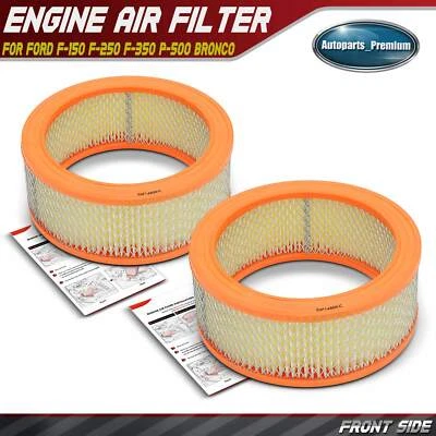 2x Engine Air Filter for Ford F-100 F-150 F-250 300 Bronco Country Sedan Custom  - Image 1 of 4