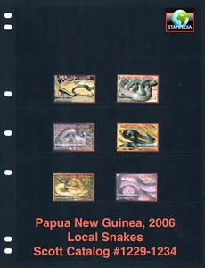 1/2 off $11.50 Scott Value - 2006 PAPUA NEW GUINEA Snakes Wildlife MNH NH UMM - Picture 1 of 4