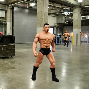 WWE 2005 Havok Unleashed Actionfigur Batista (Black Ring Gear) - Bild 1 von 2