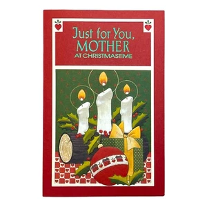Tarjeta de Navidad Sintida PARA MADRE, Velas de Navidad de Paramount Tarjetas + Sobre - Imagen 1 de 4