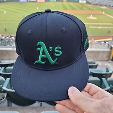 Oakland A’s (Athletics) SGA Latin Hispanic Hat Cap Night Black Green Snap