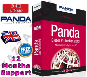 PANDA GLOBAL PROTECTION 2013 3 PC USER 1 YEAR! Activation License Key - Picture 1 of 2