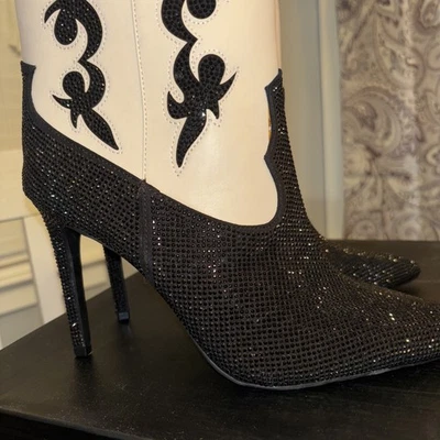 I.N.C. Botines de vaquero para mujer International Concepts talla 8 adornados nuevos en caja $119 Foto 1 de 4