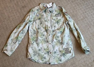 Levitate Men’s Shirt S Green Embroidered Logo Mushroom Home Grown Stoke NEW RARE - Picture 1 of 10