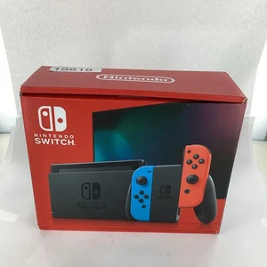 Nintendo Switch with Neon Blue and Neon Red Joy-Con (HAC-001-01) - #19818 - Picture 1 of 21