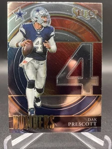 2021 Select Dak Prescott NUMBERS Insert #SN-3 Dallas Cowboys - Picture 1 of 2