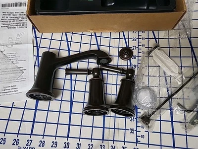 Moen T6805ORB Dartmoor Two-Handle Low arc Bathroom Faucet, Oil Rubbed Bronze - Image 1 of 4