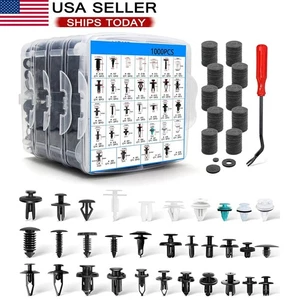 1101Pcs Car Retainer Clips and Auto Fasteners Assortment-32 Most Popular Sizes - Picture 1 of 7