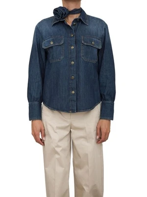 Camisa vaquera Max Mara Marella. 100% algodón. EE. UU. Talla 6. Precio de venta sugerido por el fabricante 270 USD Foto 1 de 4