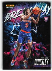 Panini Instant Breakaway Immanuel Quickley RC #B17/5357 New York Knicks 2020-21 - Imagen 1 de 2
