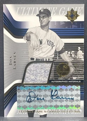 2004 UD Ultimate Collection Don Larsen Game Materials Signatures Jersey AUTO /50 - Image 1 of 2