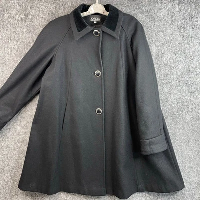 JOFELD De Ball Aline Skater Swing Peacock Jacket Women Black Medium - Image 1 of 4