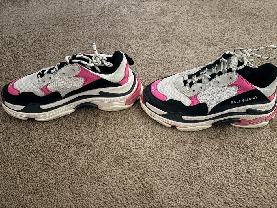 Balenciaga Triple S. Blanco, Rosa, Negro, Talla Mujer’s 11 Foto 1 de 4