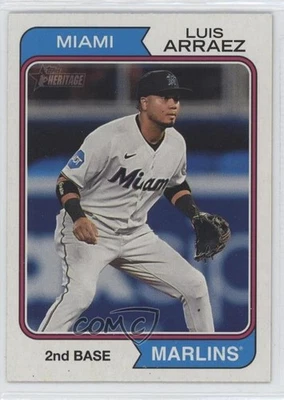 2023 Heritage High Number Player Name Position Swap Variation SP Luis Arraez - Image 1 of 2