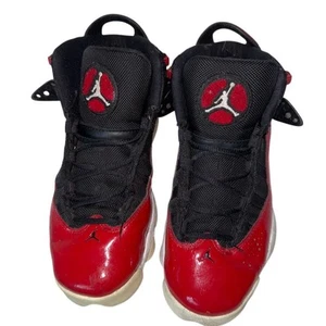 Nike Air Jordan 6 Rings Red High Top Sneakers Unisex 6.5Y Basketball - Picture 1 of 8