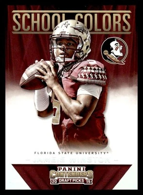 2015 Panini Contenders Draft Picks School Colors #2 Jameis Winston Seminoles - Image 1 of 2