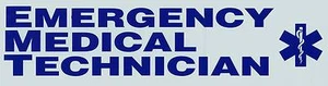 EMERGENCY MEDICAL TECHNICIAN Vinyl  Decal - E.M.T. Decal with Star of Life - Picture 1 of 1