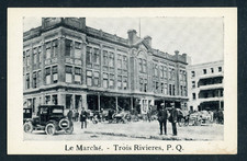 CANADA VINTAGE MINI PHOTO-CARD LE MARCHE, TROIS RIVIERES QC. 9x5.7 cm ! X29