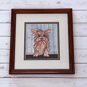 P Buckley Moss Mischief Yorkie Yorkshire Terrier Limited Ed. Signed Print - Picture 1 of 13