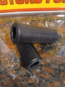Harley Davidson Black Rubber Hand Grips 49-72 Panhead Shovelhead XL K WL Hummer - Bild 1 von 4