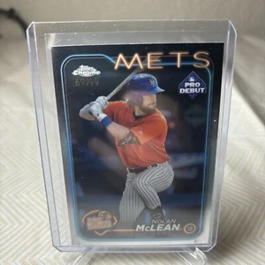 2024 Topps Pro Debut Nolan McLean Chrome Refractor 69/99 😏 Schön - Bild 1 von 5